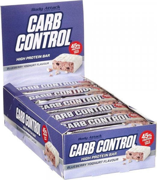 Body Attack Carb Control Proteinriegel - 15 Riegel