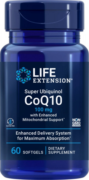 Life Extension CoQ10 – 60 Softgel-Kapseln