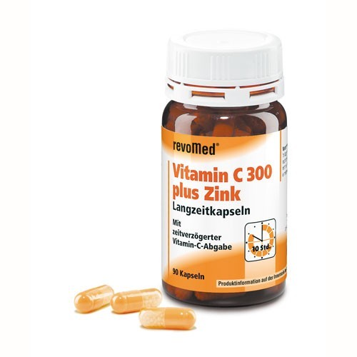revoMed Vitamin C 300 plus Zink Langzeitkapseln - 90 Kapseln