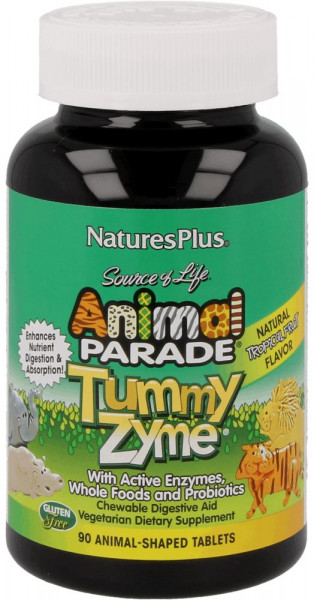 Natures Plus Animal Parade® Tummy Zyme - 90 Kautabletten