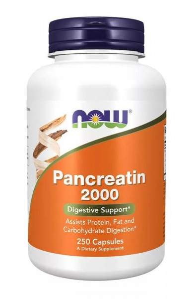 Now Foods Pancreatin 2000 - 250 Kapseln