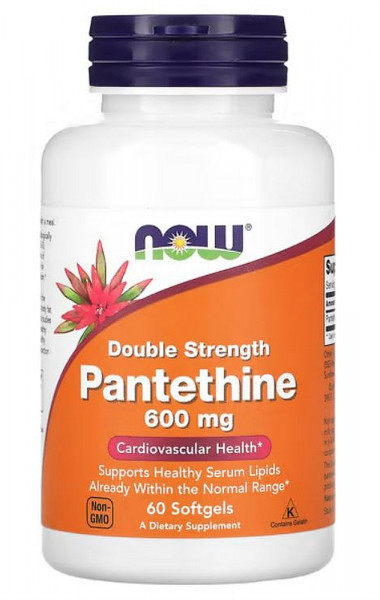 Now Foods Pantothine 600 mg – 60 Softgels