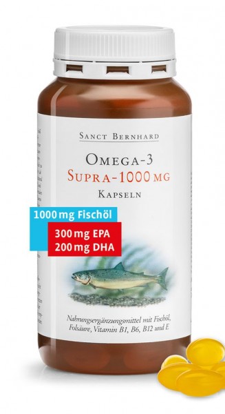 Sanct Bernhard Omega-3 Supra 1000 mg - 120 Kapseln
