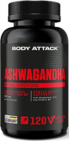 Body Attack Ashwagandha-120 Kapseln