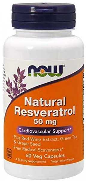 Now Foods Natural Resveratrol - 60 Kapseln