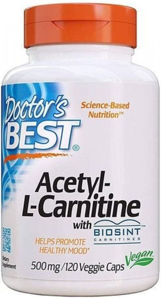 Doctor`s Best Acetyl-L-Carnitine - 120 veg. Kapseln