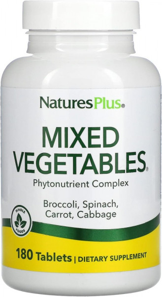 Natures Plus Mixed Vegetables - 180 Tabletten