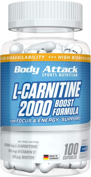 Body Attack L-Carnitine 2000 - 100 Kapseln