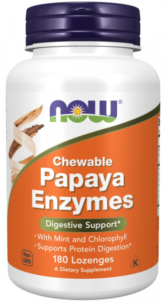 Now Foods Chewable Papaya Enzymes - 180 Lutschtabletten