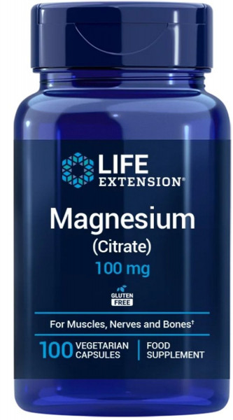 Life Extension Magnesium (Citrate) 100 mg - 100 veg. Kapseln