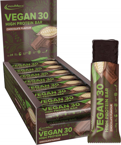 IronMaxx Vegan 30 High Protein Bar- 24 Riegel a 35g