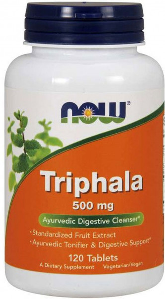 Now Foods Triphala 500mg - 120 Tabletten