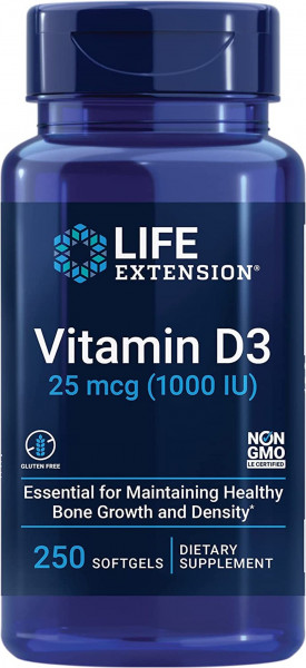 Life Extension Vitamin D3 (1000 IE) - 250 Softgels