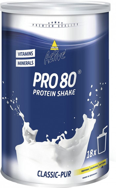Inkospor Active Pro 80 Protein Shake classic pur- 450g Dose