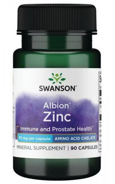 Swanson Albion Zinc 30 mg – 90 Kapseln
