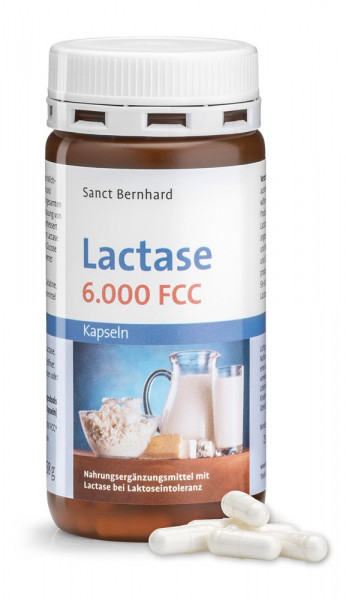 Sanct Bernhard Lactase 6.000 FCC – 150 Kapseln