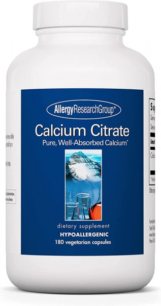 Allergy Research Group Calcium Citrate - 180 veg Kapseln