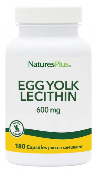 Natures Plus Egg Yolk Lecithin 600 mg - 180 Kapseln