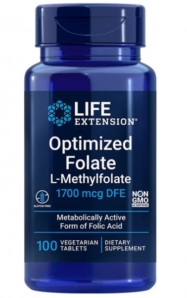 Life Extension Optimized Folate – 100 veg. Kapseln