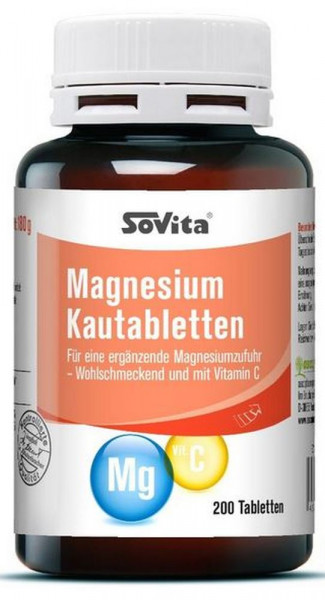 SoVita Magnesium Kautabletten - 200 Tabletten