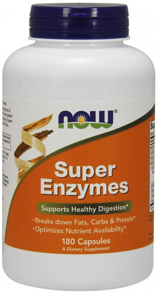 Now Foods- Super Enzymes- 180 Kapseln