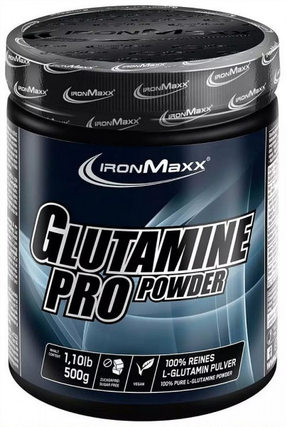 IronMaxx Glutamine Pro Powder - 500g-Dose