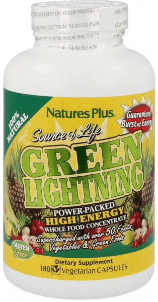 Natures Plus Source of Life Green Lightning-180 Kapseln