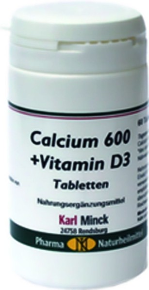 Karl Minck Calcium 600 + Vitamin D3 Tabletten - 60 Tabletten