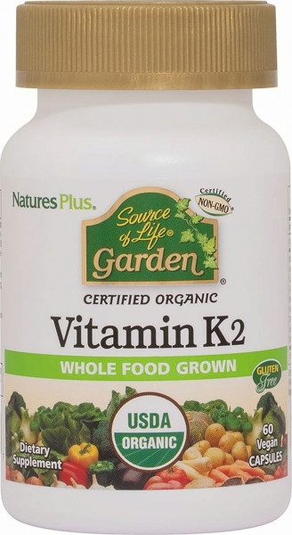 Natures Plus Source of Life Vitamin K2 – 60 Veg.-Kapseln