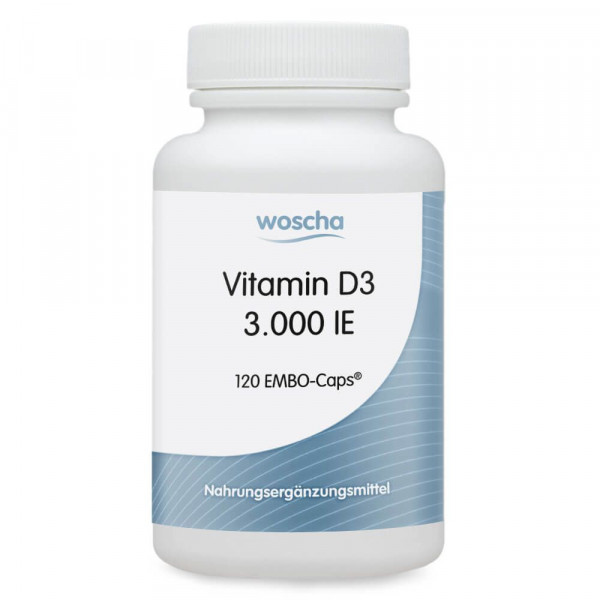Woscha Vitamin D3 3000 IE 120 EMBO Kapseln