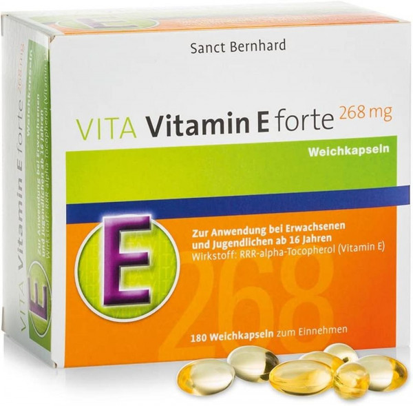 Sanct Bernhard VITA Vitamin E Forte - 180 Kapseln