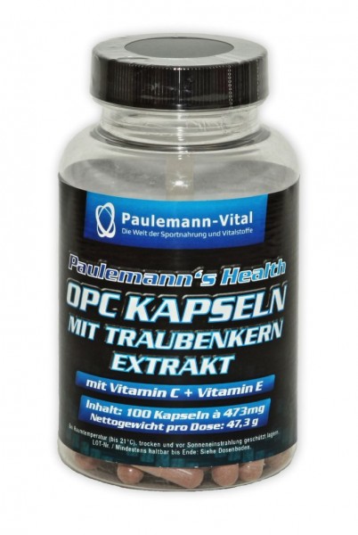 Paulemann-Vital OPC Kapseln mit Traubenkernextrakt - 100 Kapseln