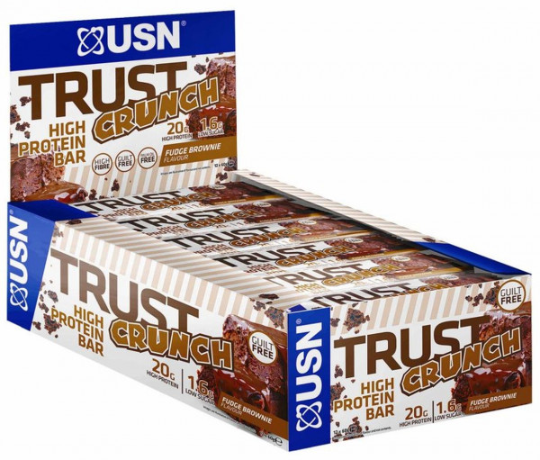 USN Trust Crunch High Protein Bar - 12 Riegel a 60 g
