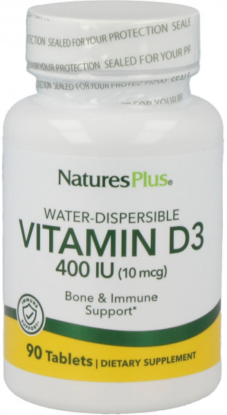 Natures Plus Vitamin D3 400 IU- 90 Tabletten