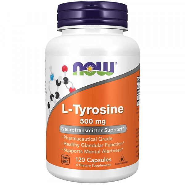 Now Foods L-Tyrosine 500 mg – 120 Kapseln