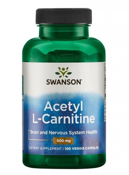 Swanson Acetyl L-Carnitine 500 mg 100 Kapseln