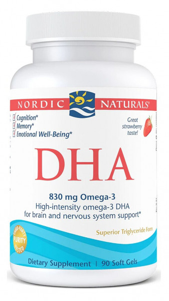 Nordic Natural DHA 830 mg- 90 Softgels