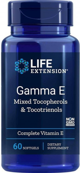 Life Extension Gamma E Mixed Tocopherols & Tocotrienols- 60 Softgels