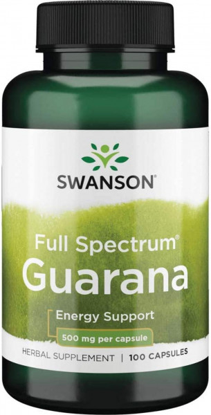 Swanson Guarana 500 mg- 100 Kapseln