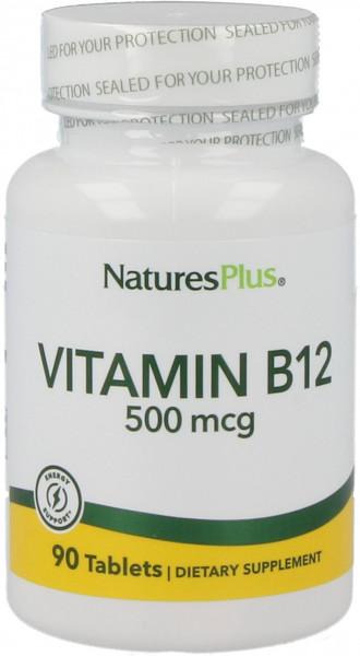 Natures Plus Vitamin B12 500 mcg-90 Tabletten