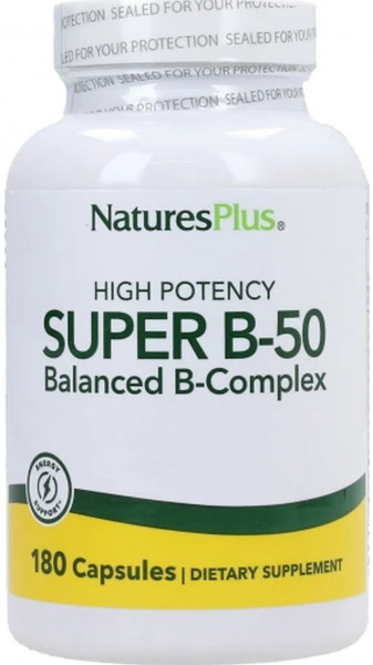 Natures Plus Super B-50 B-Complex - 180 VCaps