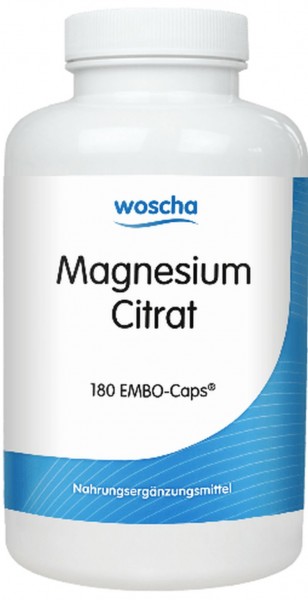 Woscha Magnesium Citrat- 180 Kapseln