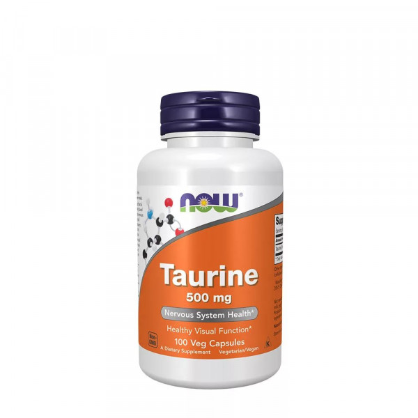 Now Foods Taurine 500 mg – 100 veg. Kapseln