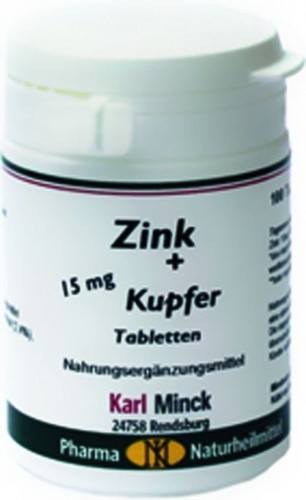 Karl Minck Zink 15mg + Kupfer - 100 Tabletten