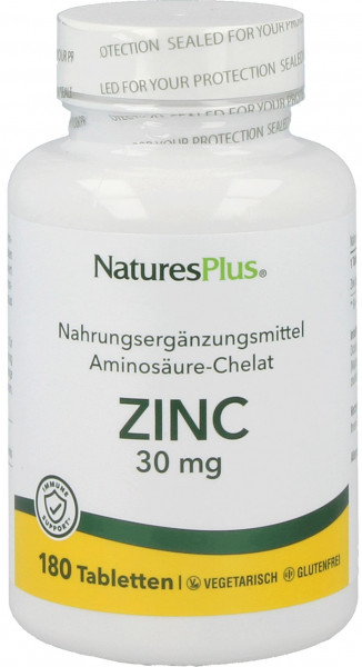 Natures Plus Zinc 30 mg - 180 Tabletten