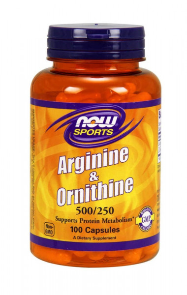 Now Sports Arginine & Ornithine 500/250 - 100 Kapseln