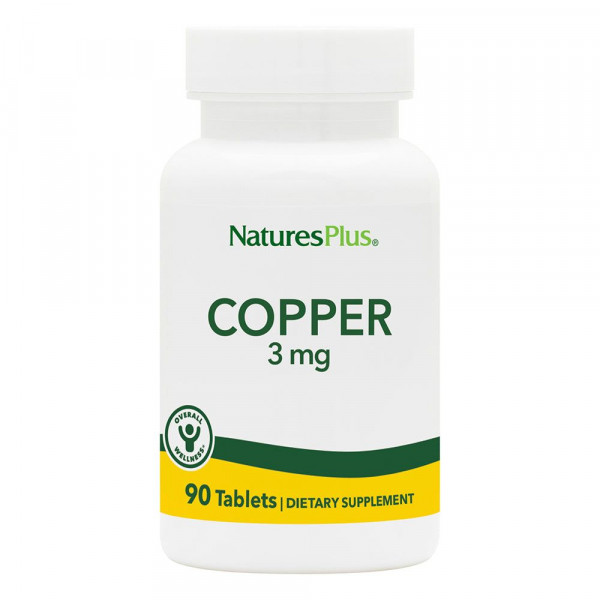 Natures Plus Copper 3 mg- 90 Tabletten
