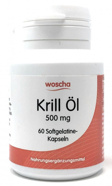 Woscha Krill Öl 500 mg 60 Softgelatinekapseln