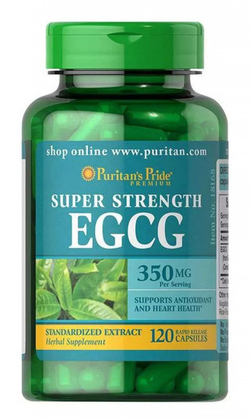 Puritans Pride Super Strength EGCG 350 mg-120 Kapseln