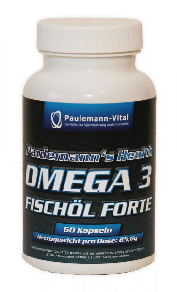 Paulemann-Vital Omega 3 Fischöl Forte - 60 Kapseln